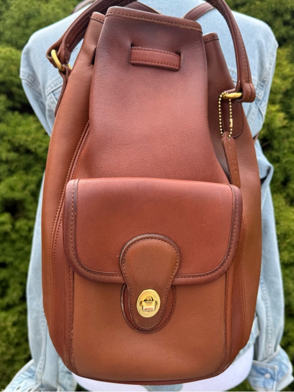 Coach Vintage Top Handle Sling Bucket Backpack Style 9992 - Authenticated